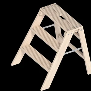 Layher Klappbarer Holzstufentritt 1055 einseitig begehbar Sonderangebot