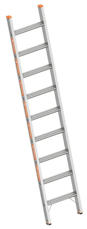 Super-Preis Layher Stufenanlegeleiter TOPIC 1042 Aluminiumleiter mit breiten Stufen