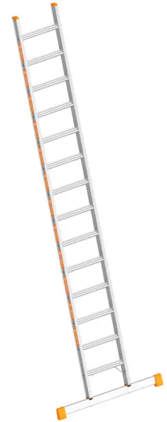 Kracherpreis Layher Stufenanlegeleiter TOPIC 1042 Aluminiumleiter mit breiten Stufen