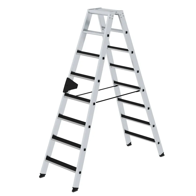 Neuheit MUNK Stufen-Stehleiter beidseitig begehbar mit Clip-Step