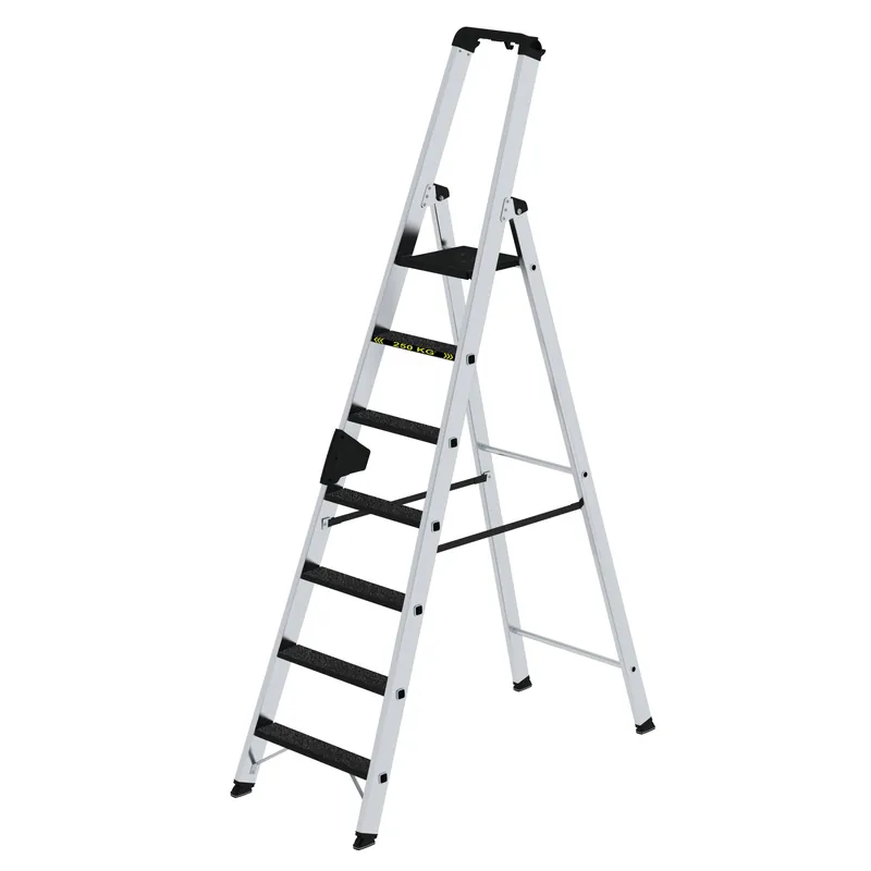 Neu Im Sortiment MUNK Stufen-Stehleiter 250 kg einseitig begehbar mit Clip-Step R13