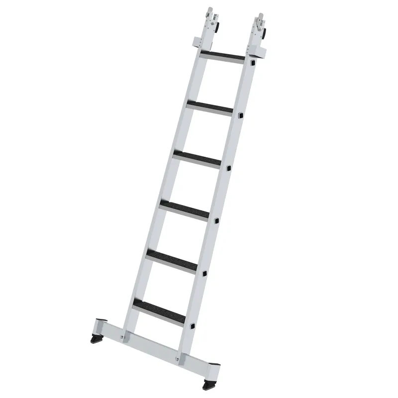 MUNK Stufen-Glasreinigerleiter Unterteil mit Nivello®-Traverse Bestpreis