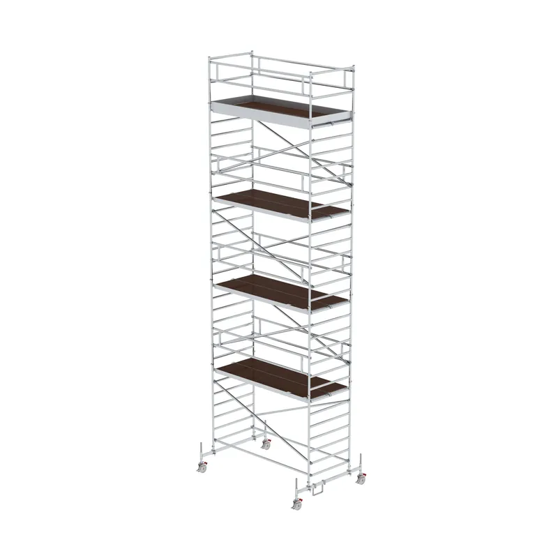 MUNK Rollgerüst mit Fahrbalken und Doppel-Plattform Geprüft