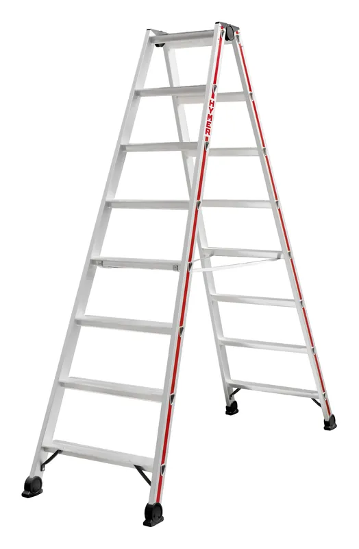 Top-Angebot HYMER Stufenstehleiter 4024 - beidseitig begehbar