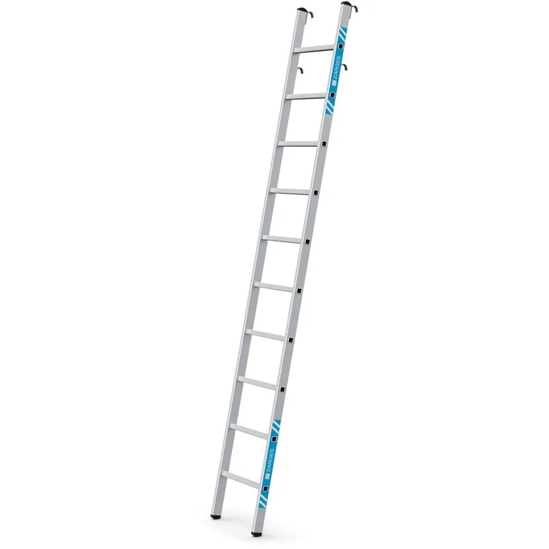 Saisonangebot ZARGES Gebördelte Sprossen-Regaleinhängeleiter Stella LH - Aluminium natur