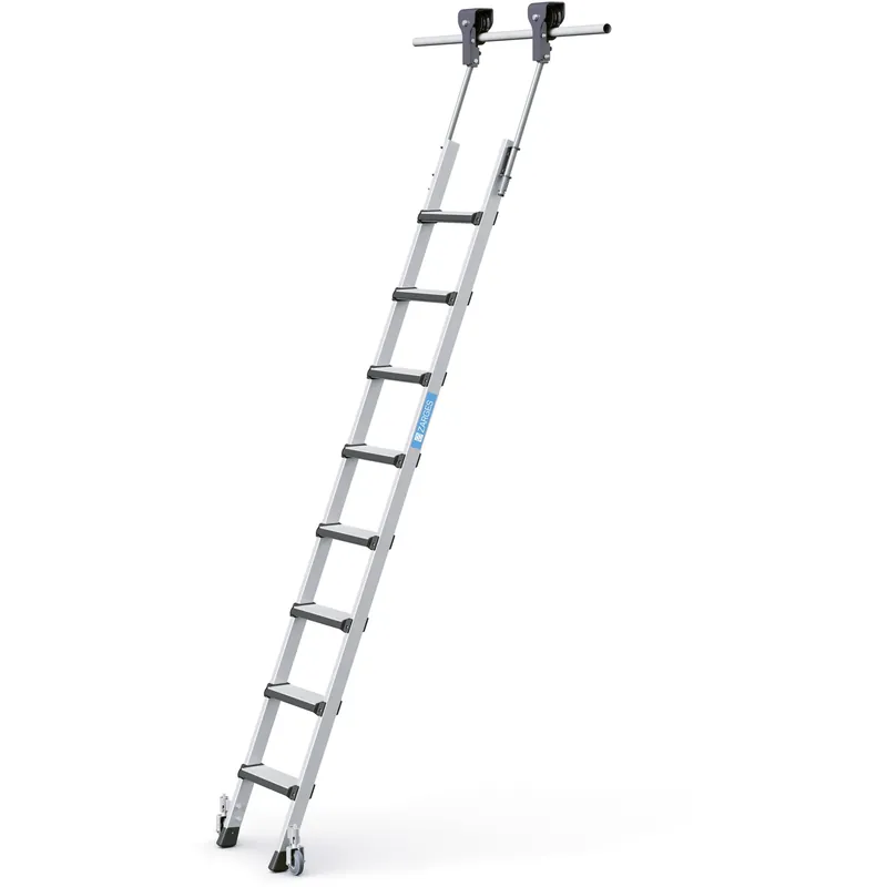 ZARGES Geschraubte Stufen-Regalleiter Comfortstep Trec LH - fahrbar Wochenendangebot
