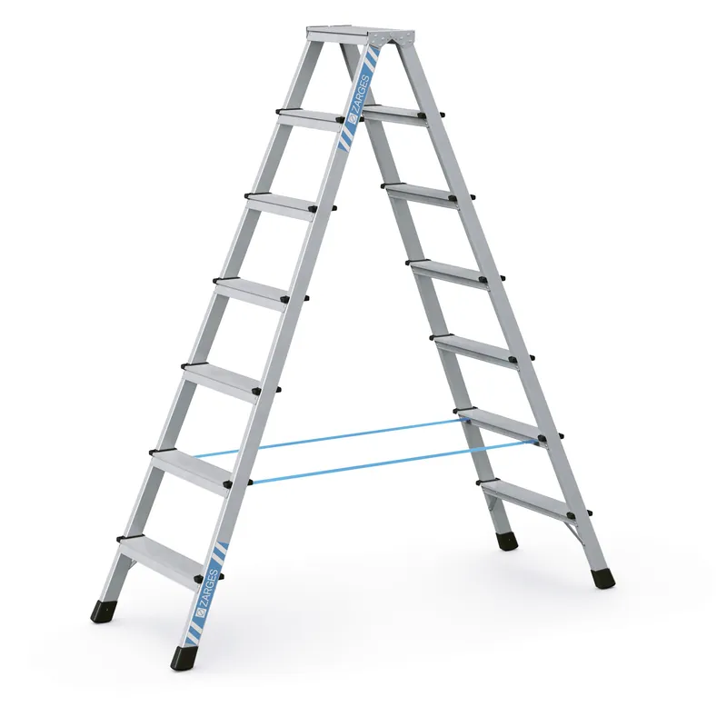 ZARGES Genietete Stufen-Stehleiter XLstep B - Aluminium eloxiert Neuheit