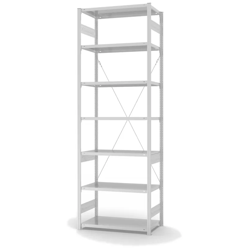 Markenprodukt hofe Fachbodenregal zur Einseitigen Nutzung - Stecksystem ORION PLUS