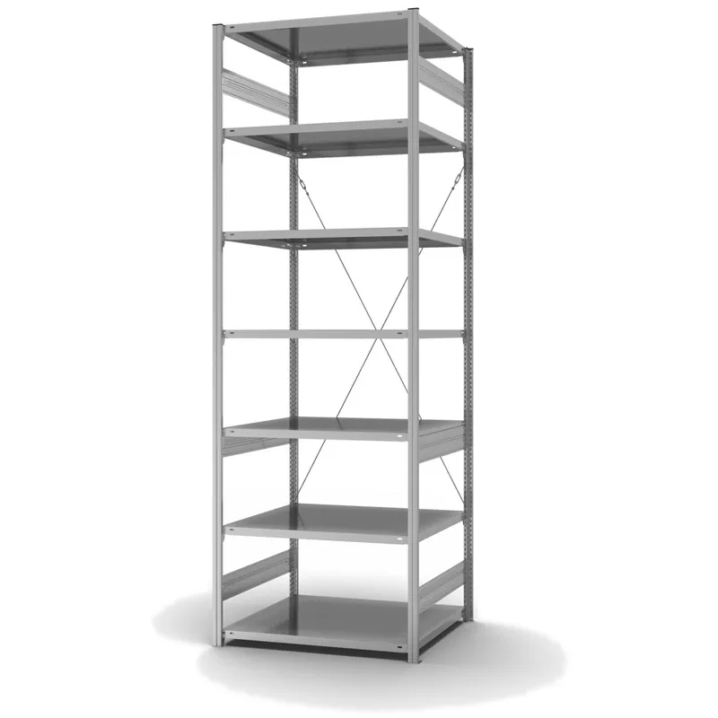 Neu Im Sortiment hofe Fachbodenregal zur Einseitigen Nutzung - Stecksystem ORION PLUS