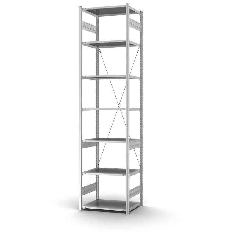 hofe Profi-Lagerregal zur Einseitigen Nutzung - Stecksystem ORION PLUS - Verzinkt Markenprodukt