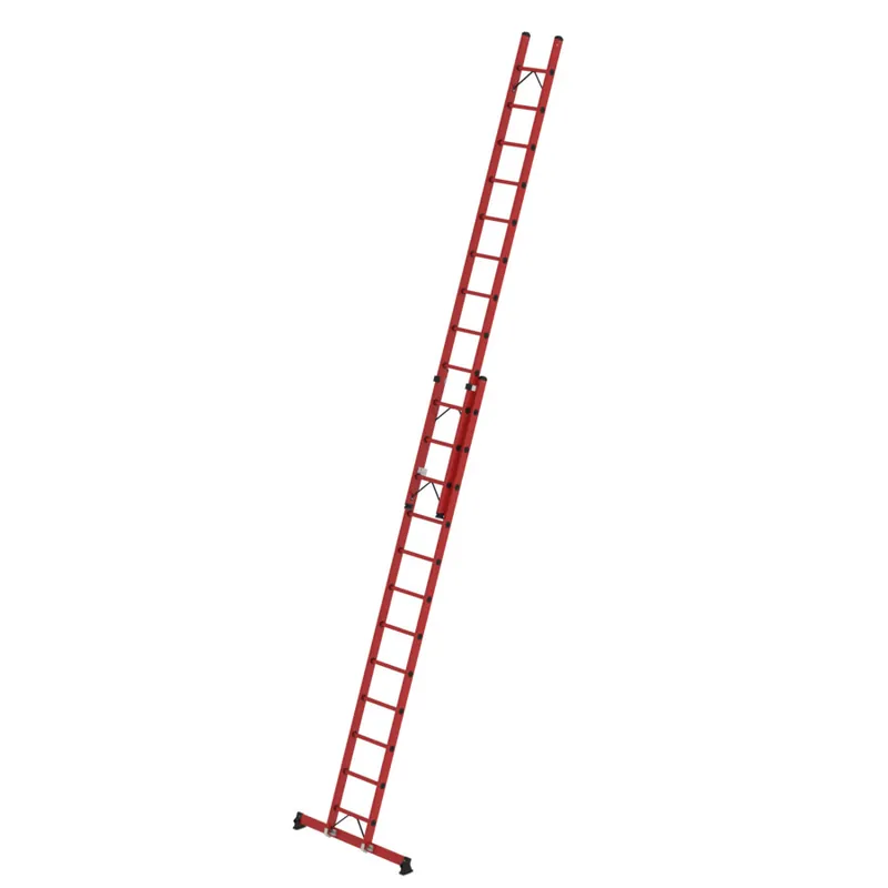 Saisonangebot MUNK Sprossen-Schiebeleiter 2-teilig GFK mit nivello® Traverse