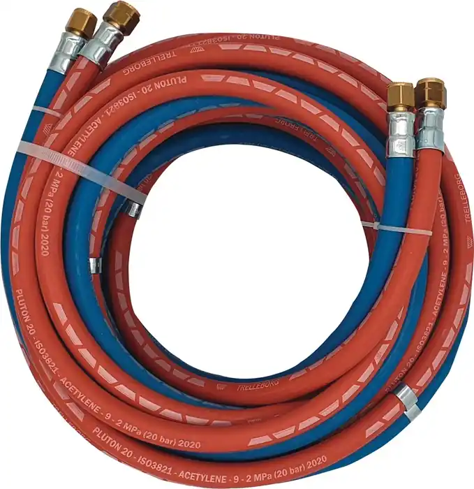 Autogengasschlauch L.30m ID 6/9mm Wandst.5/3,5mm blau/rot Sichere Zahlung