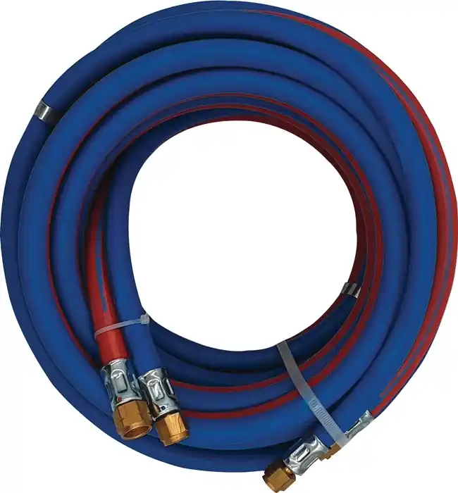 Autogenzwillingsschlauch L.15m ID 6/9mm Wandst.5/3,5mm blau/rot Abverkauf