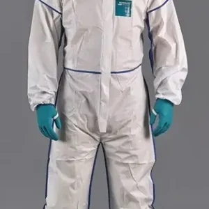 Neue Ware Schutzoverall AlphaTec® 1800 Comfort Gr.M weiß/blau PSA III ANSELL