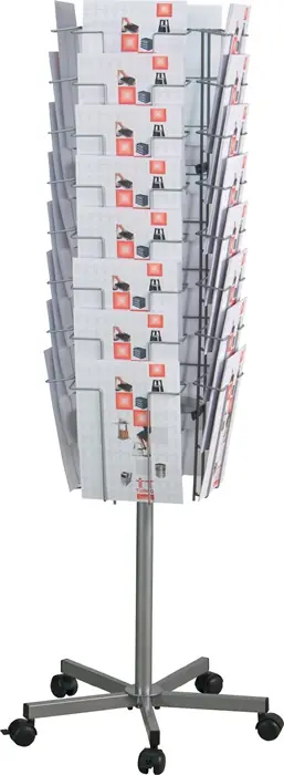 Prospektständer D.510mm H1475mm silber 32 Fächer DIN A4 Angebot