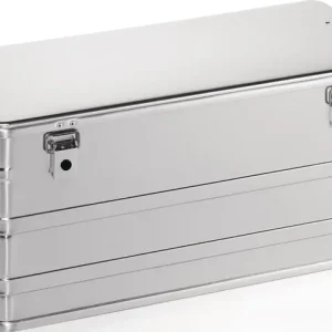 Mega-Angebot Aluminiumbox L782xB385xH367mm 91l m.Klapphebelverschlüssen m.Bohrungen