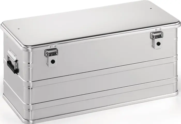 Mega-Angebot Aluminiumbox L782xB385xH367mm 91l m.Klapphebelverschlüssen m.Bohrungen