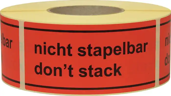 Sale Hinweisetikett Nicht stapelbar L.145 mm,B.70mm rot 1000 St./Rolle TRANSPAK