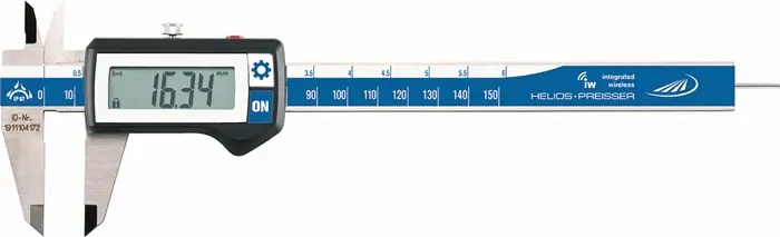 Messschieber DIN 862 DIGI-MET IP67 200mm dig.Funk eck.H.PREISSER Versand Am Gleichen Tag