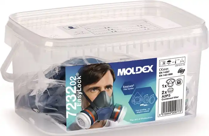 Atemschutzbox 723202 1x700201,2xA2P3 Filter 923001 MOLDEX Neue Kollektion