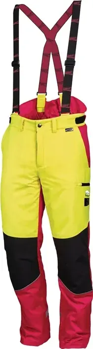 Preis Gesenkt Forstschutzhose Komfort Gr.56 neongelb/rot