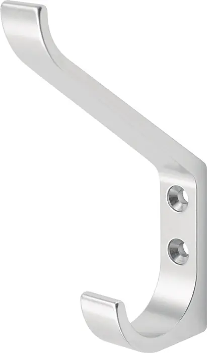 Huthaken 0148 einfach A.86,5mm Alu.silberf.elox.H.135mm HERMETA Bestseller