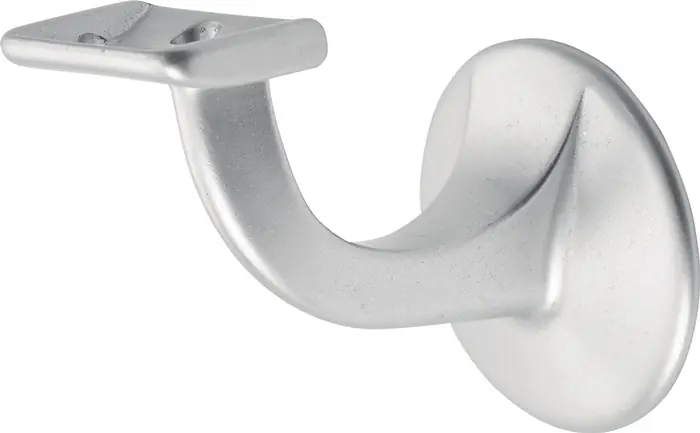 Handlaufträger 3503 Alu.silberf.elox.D.Wandplatte 56mm ger.Auflage HERMETA Markenprodukt