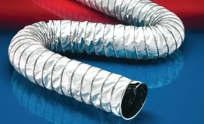 Nur Heute Absaug- u.Gebläseschlauch CP PTFE_GLASS-INOX 471 EC 120mm 132,00mm 3m VE: 3 Meter