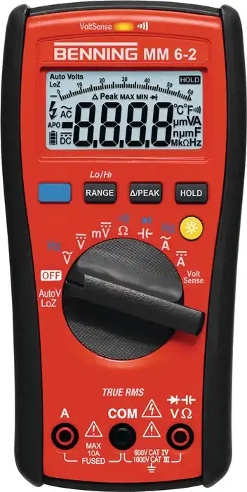 Echt Multimeter MM 6-2 0,000 V -1000 V AC/DC TRUE RMS BENNING