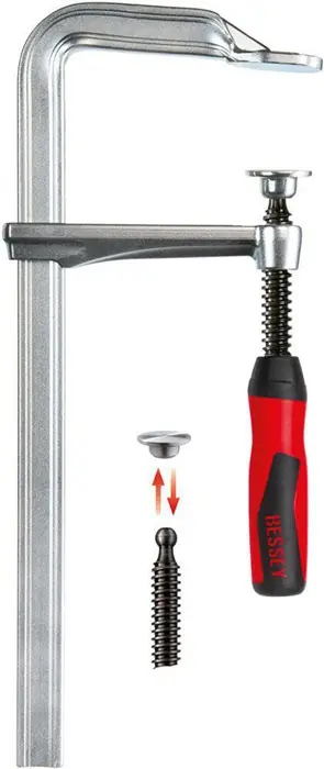 Direkt Vom Hersteller Ganzstahlschraubzwinge GZ-2K Spann-W.300mm A.140mm 2-K-Griff BESSEY
