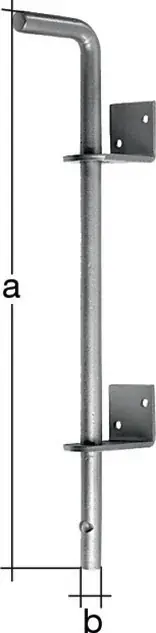 Preis Gesenkt Bodenschieber L400xS16mm STA verz.verzinkt A Bolz.-Tor 40mm GAH