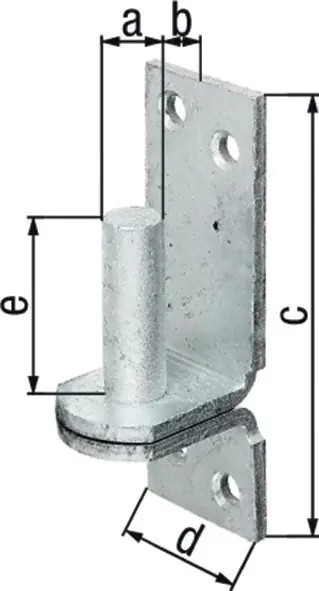 Ausverkauf Kloben DI auf Platte 20x20mm TZN GAH