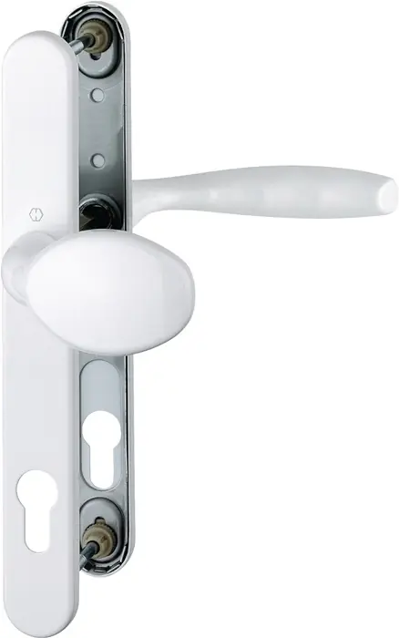 Solange Der Vorrat Reicht Profiltürgarnitur NY 76G/3346/1810 Alu.F9016 PZ f.TS 67-72mm HOPPE