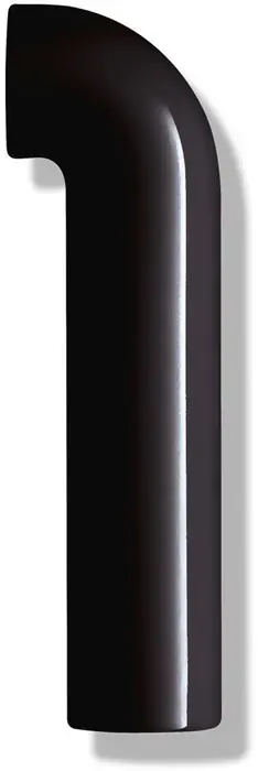 Aktuell Hausnummer Ziffer 1 Spezial-Polyamid 90 tiefschwarz 165mm D.33mm HEWI