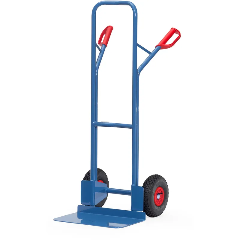 Mega-Angebot fetra Stappelkarre aus Stahlrohr pulverbeschichtet blau/RAL 5007