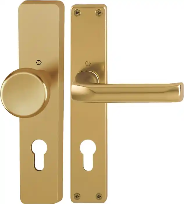 Top-Angebot Langschildgarnitur London 54/227/202SP/113 Alu. F4 PZ 72mm DIN L/R HOPPE