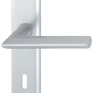 Expressversand Langschildgarnitur Stock.1140/273P Alu.F1 OB 72mm DIN L/R HOPPE