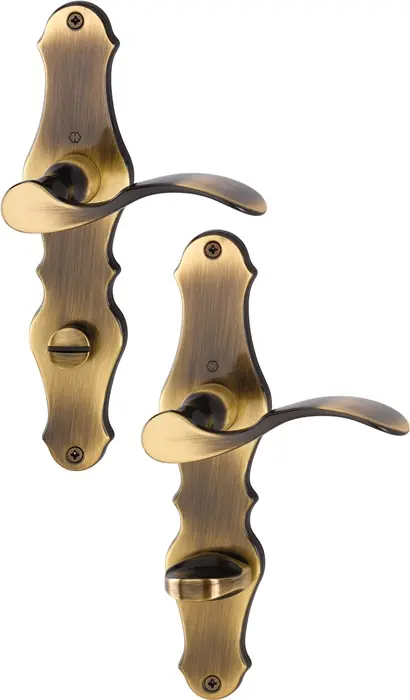 Abverkauf Langschildgarnitur Weimar M112SLN/2007 MS F73 SK/OL 78mm DIN L/R HOPPE