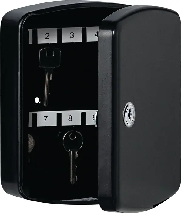 Ausverkauf Schlüsselbox Key Box H330xB235xT75mm weiß Stahlbl.Anz.Hak.35 BURG-WÄCHTER