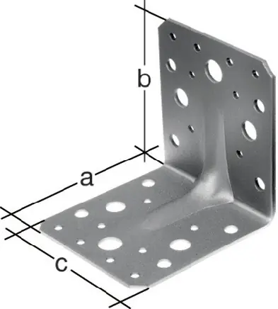 Schwerlastwinkelverbinder 90x90x65mm Anz.Löcher4/18 S.2,5mm GAH VE: 50 Stück Direktkauf