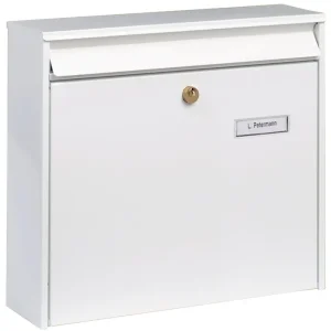 Direkt Vom Hersteller Briefkasten Potsdam 877 W H.322mm B.362mm T.100mm weiß STA DIN C4 BURG-WÄCHTER