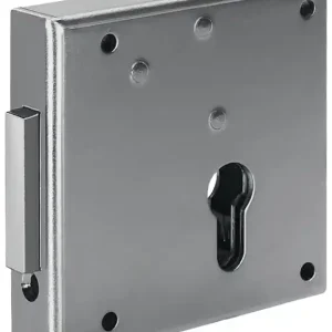 Highlight Gittertor-Riegelschloss 100 DIN re.PZ aufliegend 65mm AMF