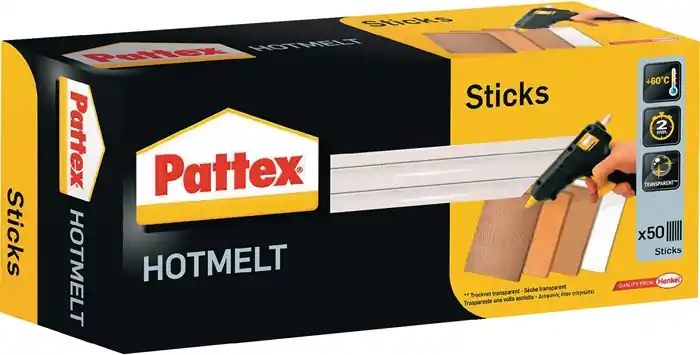 Heißklebepatronen Hot Sticks L.200mm Klebepatronen-D.11,3mm 1000g 50 St.PATTEX Echt