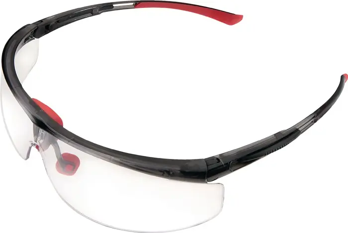Schutzbrille Adaptec EN 166-1FT Bügel schwarz/rot,Scheibe klar HONEYWELL Top-Seller