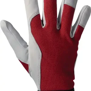 Handschuhe Griffy Gr.8 rot/naturfarben Ziegennappaleder/Interlock auf SB-Karte Finale Aktion