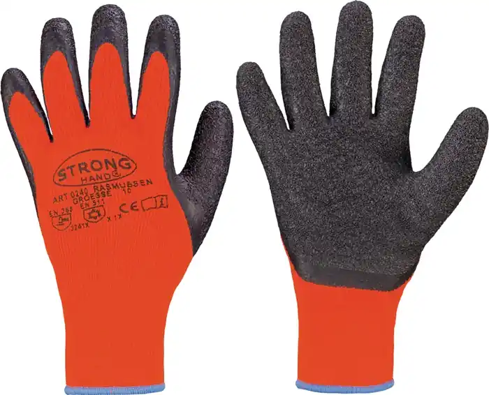 Solange Der Vorrat Reicht Kälteschutzhandschuhe Rasmussen Gr.11 orange/schwarz EN 388,EN 511 PSA II VE: 12 Paare