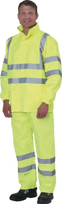 Preiswert Warnschutzregenhose Gr.M gelb PREVENT