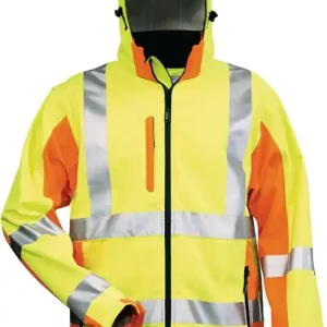 Warnschutz-Softshelljacke JIM Gr.XXL gelb/orange Expressversand