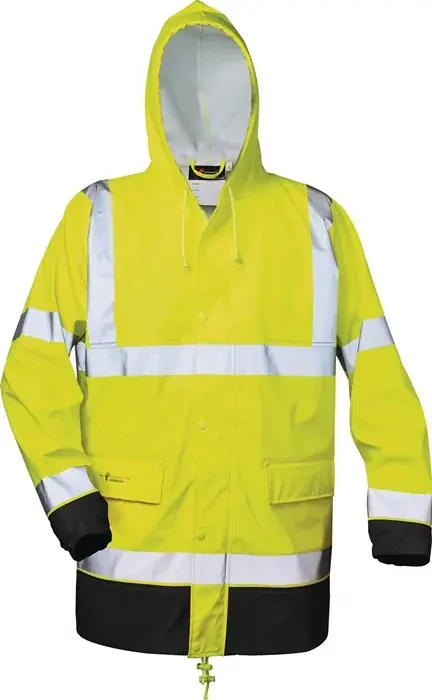 Warnschutz PU Regenjacke Manfred Gr.XXL gelb/schwarz Super-Preis