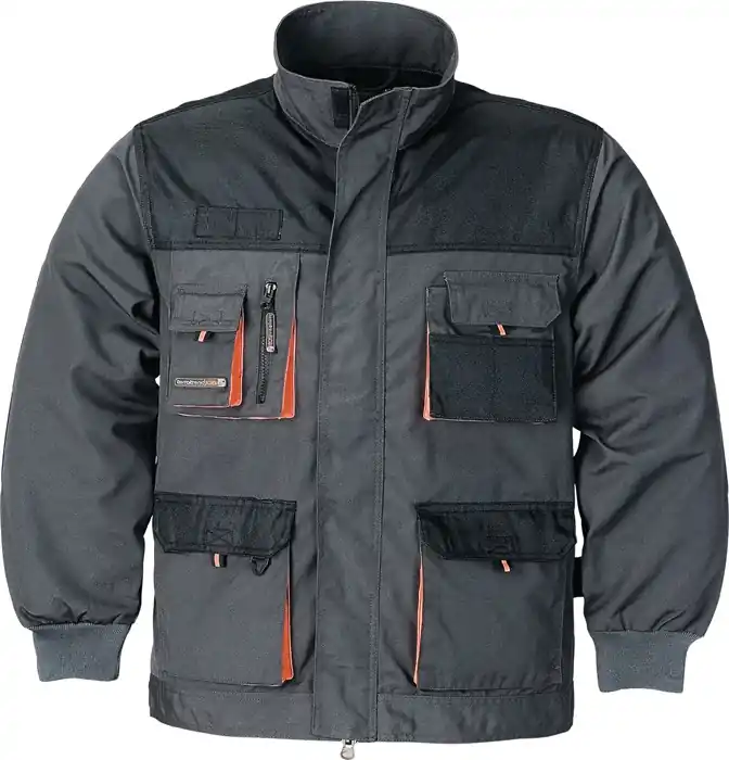 Herrenjacke Gr.48 dunkelgrau/schwarz/orange Meistverkauft